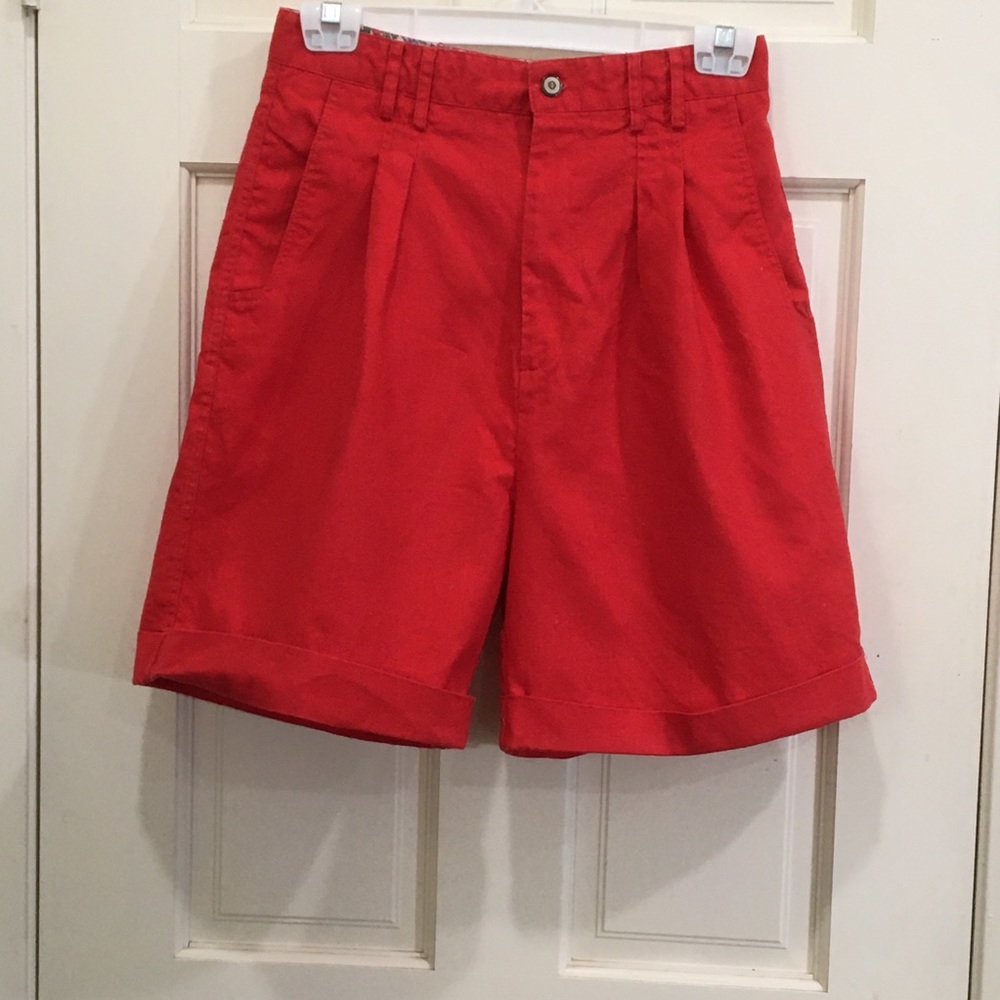 JJ Fargo label red 1980’s cotton shorts